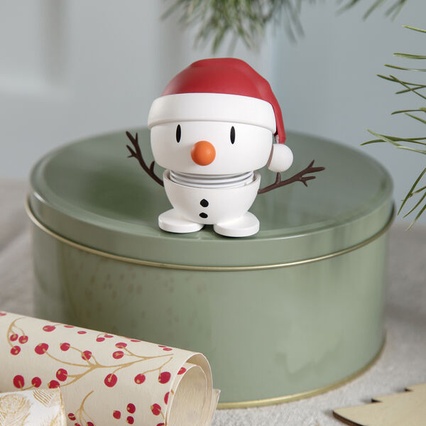 Soft Santa Snowman S, hvit, Hoptimist