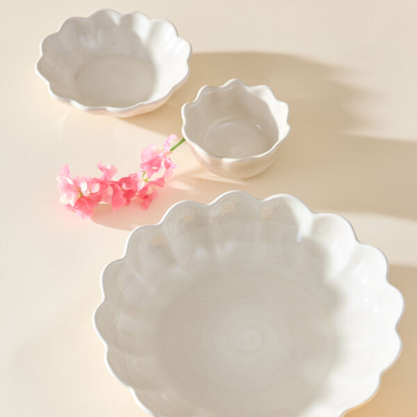 Oyster tallerken 20 cm, white, Mateus