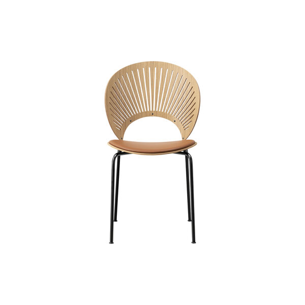3396 Trinidad stol med polstret sete, oljet eik/cognac/svart, Fredericia Furniture