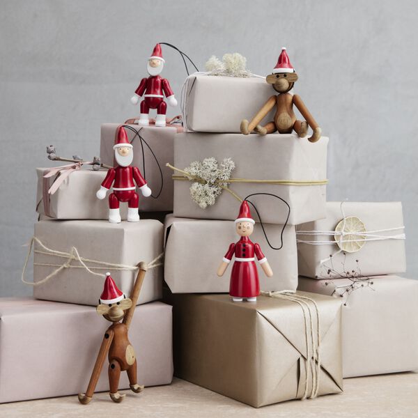 Julenissen og nissemor, rød/hvit, Kay Bojesen Denmark