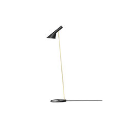 AJ gulvlampe, brass/black, Louis Poulsen