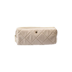 Velvet Quilted Tool Pouch, dark sand, DARK department