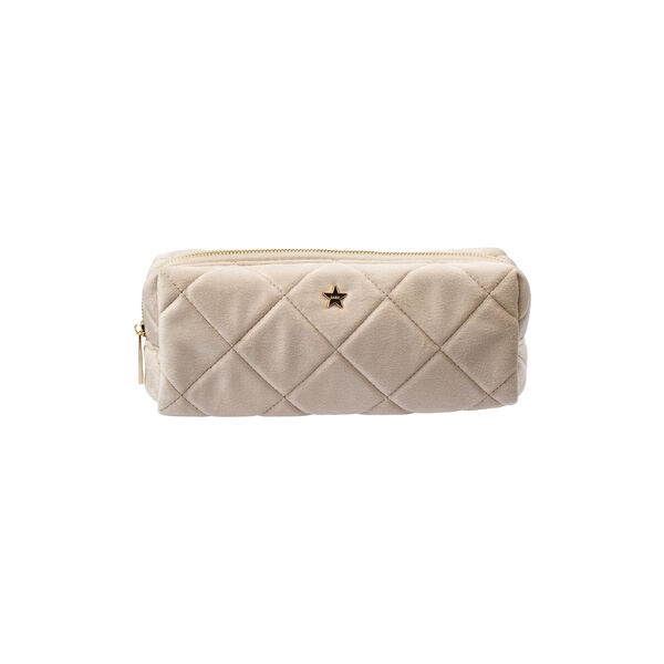 Velvet Quilted Tool Pouch, dark sand, DARK department