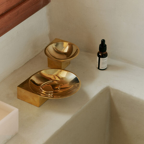 Santany Sk&aring;l Small, brass, Ferm Living