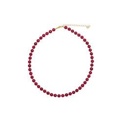 Hailey Red Jade halskjede, So&iuml;