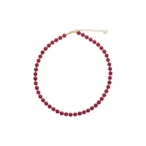 Hailey Red Jade halskjede, So&iuml;