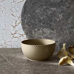 Rhombe Earth Sk&aring;l, clay, Lyngby Porcel&aelig;n