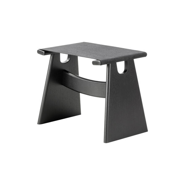 Seto Stool, svartlakkert eik/svart, Fredericia Furniture