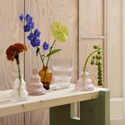 Pavillion Vase, dark amber, Kosta Boda