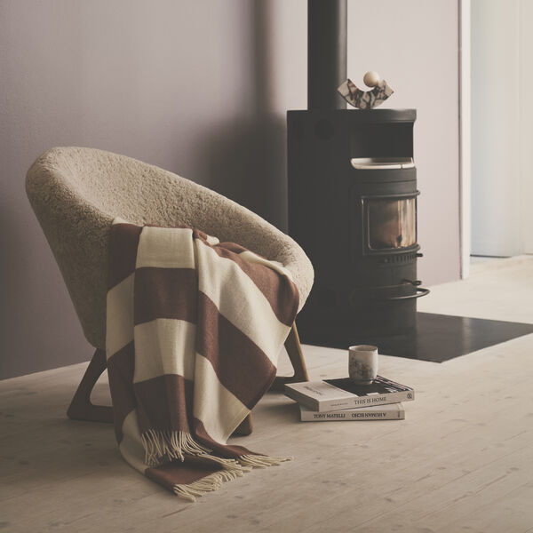 The Sweater Throw, 05322 brown, Silkeborg Uldspinderi