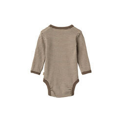 Wool Body L/S Lucca, 9578 wood stripe, Wheat