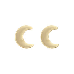 Mika - Small Moon Stud &oslash;rering, gull, timi of Sweden