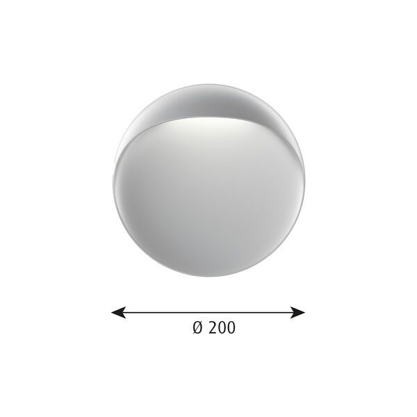 Flindt vegglampe S, aluminium, Louis Poulsen