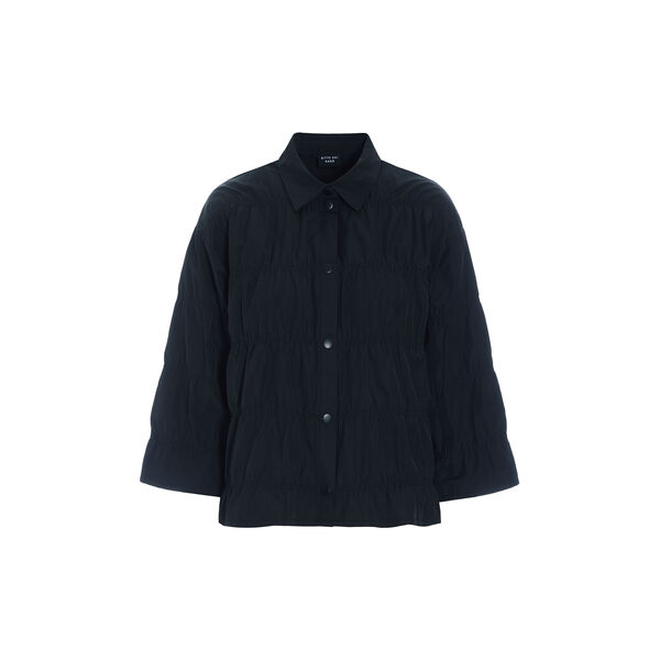 Fukkura poplin jacket with elastic, black, BITTE KAI RAND