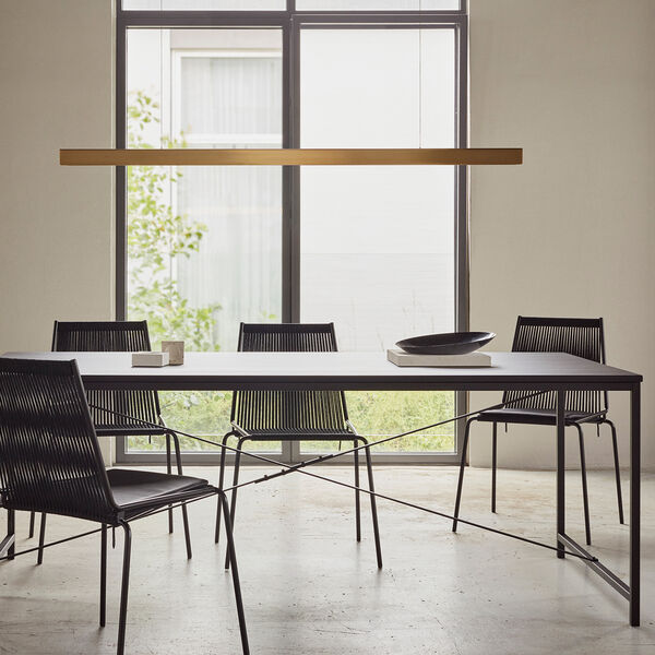 Noel Chair, black/black linen, Thorup Copenhagen