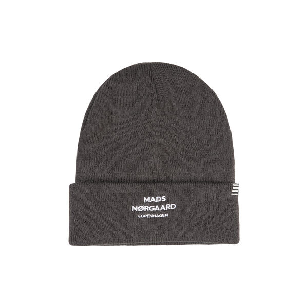 Isak Logo Ambas Beanie, asphalt, Mads Nørgaard