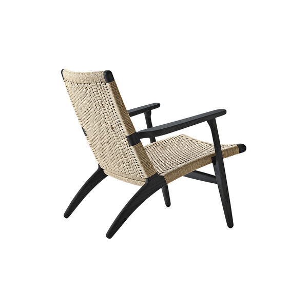 CH25 loungestol, sortlakkert eik/natur CH25 loungestol, sortlakkert eik/natur, Carl Hansen & Søn