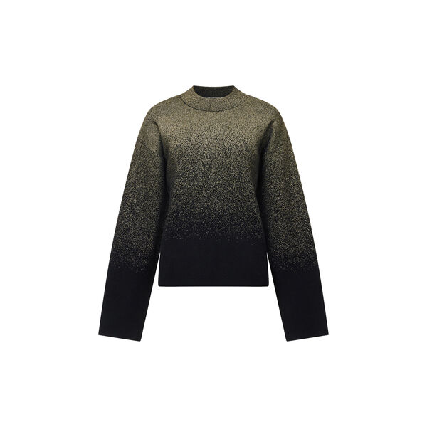 KADY GLITTER OMBRE JUMPER, black gold, French Connection