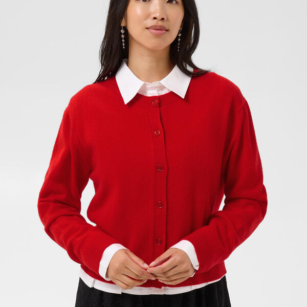 CarimiPW Cardigan | goji berry, Part Two