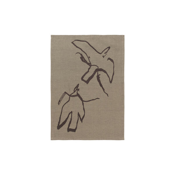 Vuelo Kjøkkenhåndkle, elm green/coffee, Ferm Living