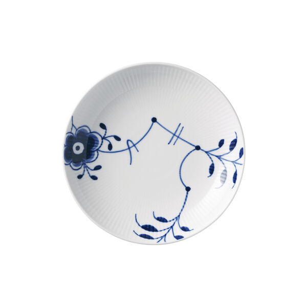 Bl&aring; Mega Riflet moderne tallerken &Oslash; 20 cm, Royal Copenhagen