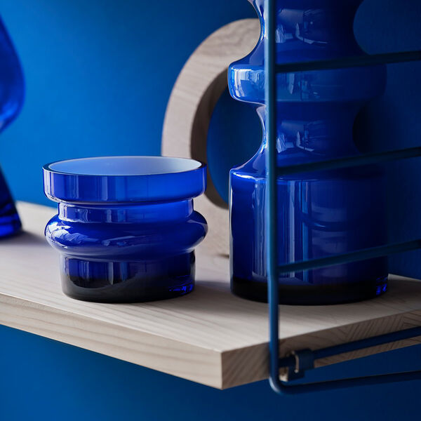 String 1949-2024, blue/white oiled pine, String Furniture