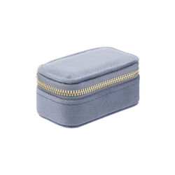 Velvet Jewellery Box Micro, grisalle blue, DARK department