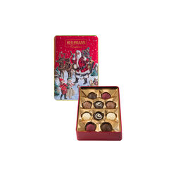 Juleboks med konfekt, rød, Heilemann