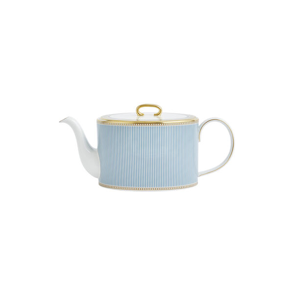 HELIA Teapot, hvit og turkis/gull, Wedgwood