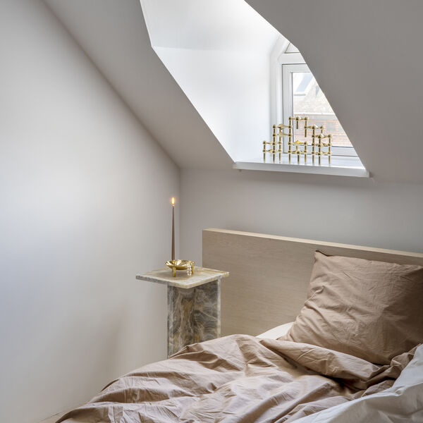 STOFF Nagel lysestake, messing, STOFF Nagel