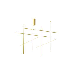 Coordinates Module C taklampe, anodized champagne, Flos