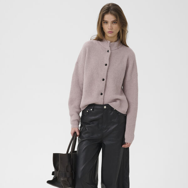 AlphaGZ short cardigan, quail melange, Gestuz