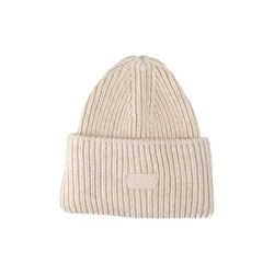 Oversize Beanie, beige, LÄST