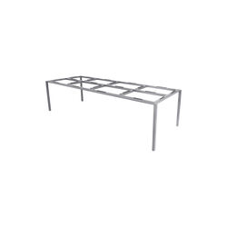 Pure spisebordunderstel 280x100 cm, lys gr&aring;/aluminium, Cane-line