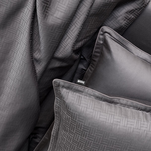 Lattice Pillow Case, carbon Lattice Pillow Case, carbon, BOSS Home