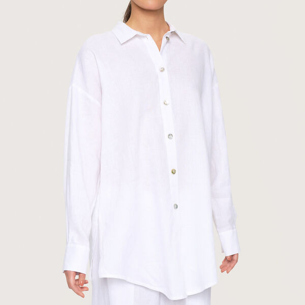 Airy linen shirt, white, BITTE KAI RAND