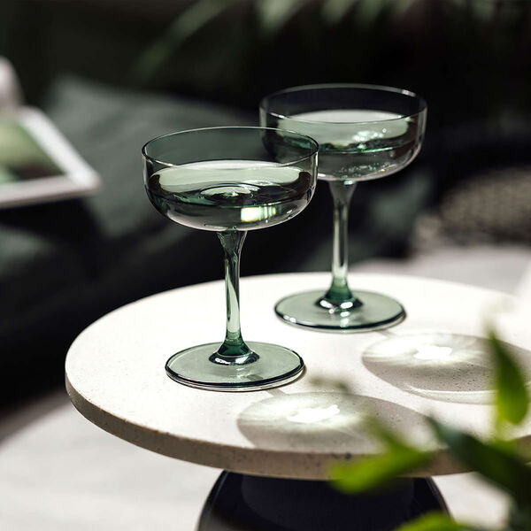 Like Glass mousserende vin/champagne coup&eacute; 2 stk., gr&oslash;nn, Villeroy & Boch