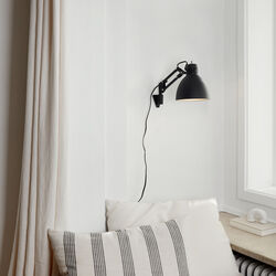 Archi W1 vegglampe, black/silver Archi W1 vegglampe, black/silver, Nordic Living