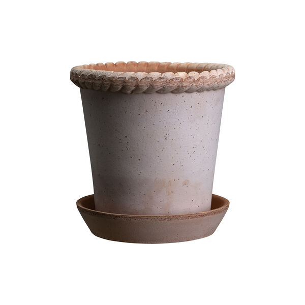 Emilia RAW potte med underfat, rosa, Bergs Potter