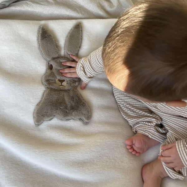 Baby Sweet Bunny Bamboo pledd, cream, Frati Home