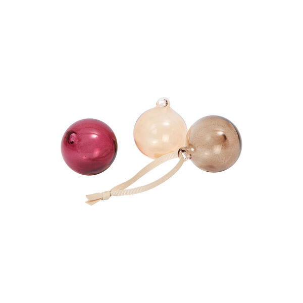Glasskuler S 3 stk., roseate translucent, Ferm Living