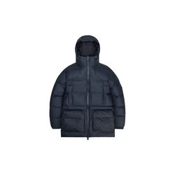 Alta lang puffer cargo Jakke, marineblå, Rains