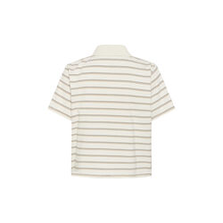 AnnaMW Polo Tee, snow white striped, My Essential Wardrobe