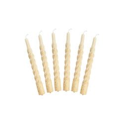 Candles With A Twist lys, white glitter, Kunstindustrien