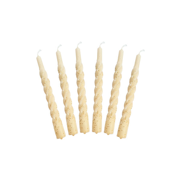 Candles With A Twist lys, white glitter Candles With A Twist lys, white glitter, Kunstindustrien