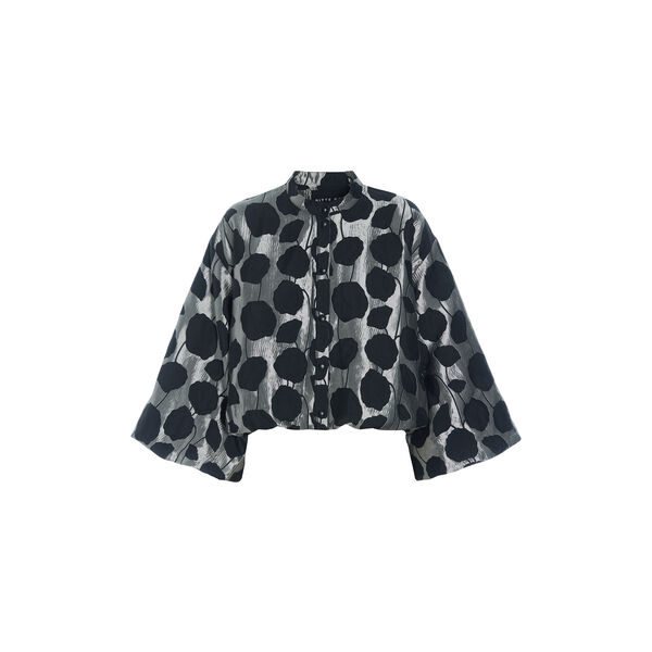 Flowerbomb short jacket, stone/black flowerbomb, BITTE KAI RAND
