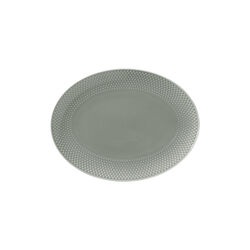 Rhombe Earth Oval serveringsfat, moss, Lyngby Porcel&aelig;n