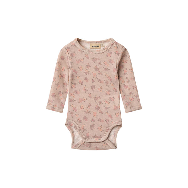 Wool Body L/S Lucca, 1358 lilac flowers, Wheat