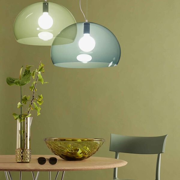 FL/Y taklampe, sage green, Kartell