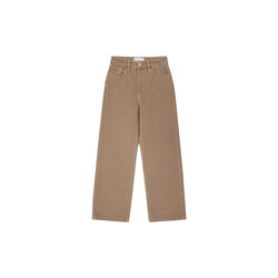 GALE straight mid-rise raw twill 5-pocket pants - GOTS/Vegan, tiramisu, KnowledgeCotton Apparel 